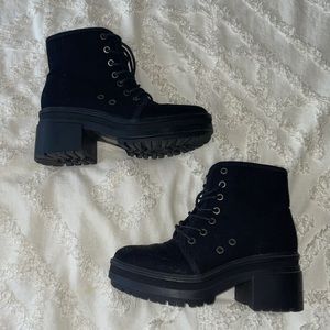 Black Combat Booties